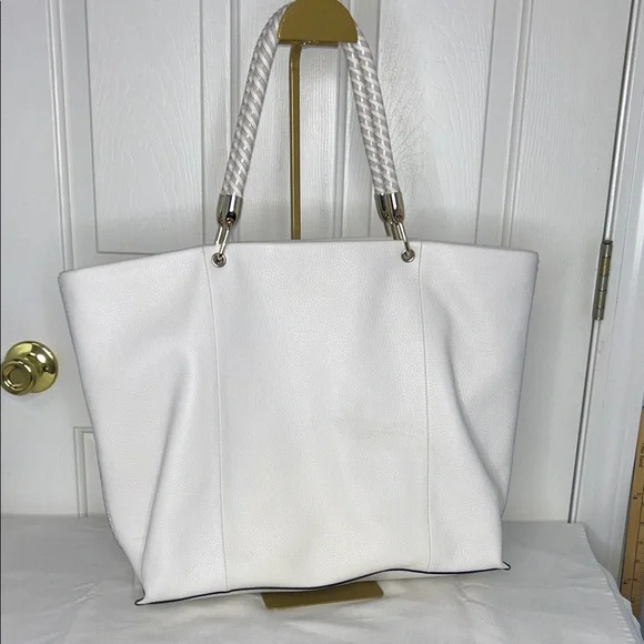 Kate Spade Hampton Road White Leather Tote Bag GUC - Picture 5 of 14